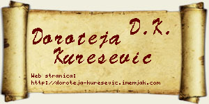 Doroteja Kurešević vizit kartica